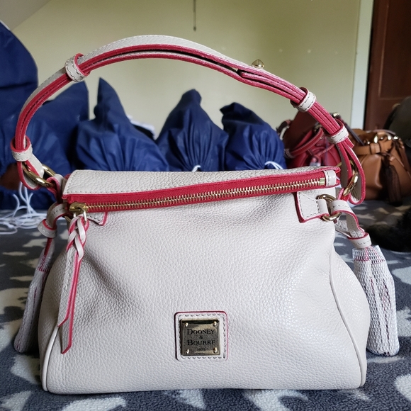 Dooney Portofino Mini Satchel in Pearl - Picture 1 of 6